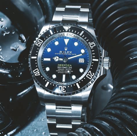 rolex deepsea black and blue